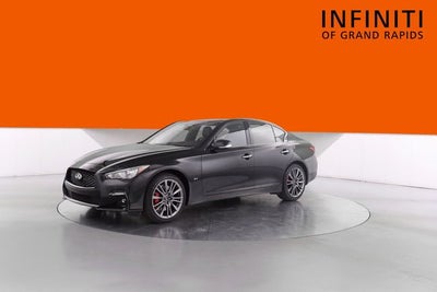 2023 INFINITI Q50 Red Sport 400 Black Opal